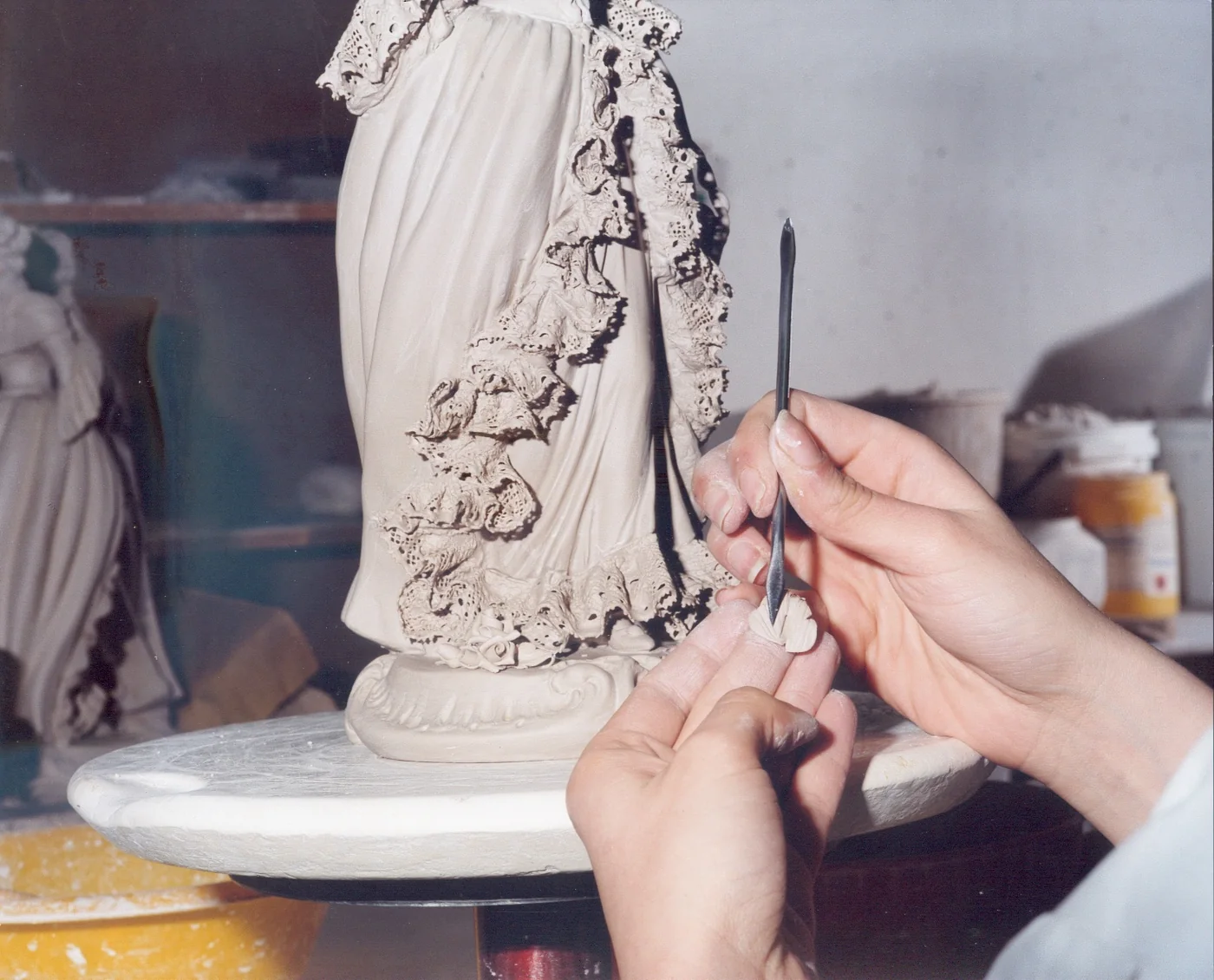 Manufatto in creazione nel laboratorio Bedin